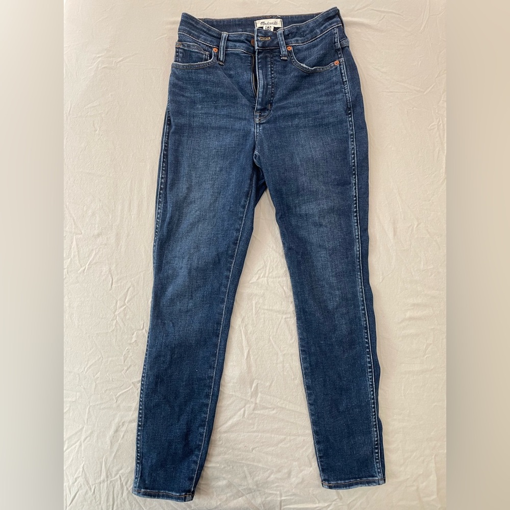Madewell, size 25 curvy high rise skinny jeans